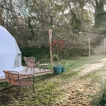 Romantische Glamping Dome Koksijde - Duiniek Exterior foto